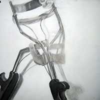 Charcoal Drawing: Enlarged object